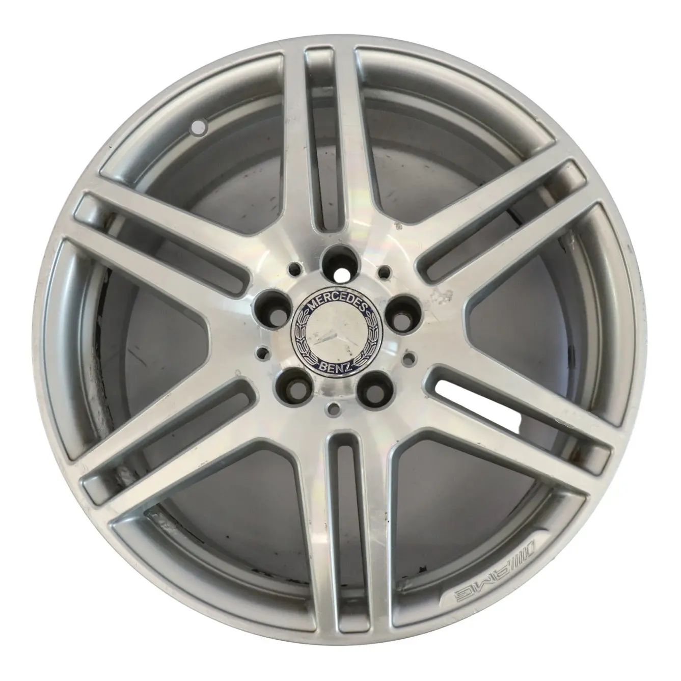 Mercedes W212 essieu arriere jante en alliage argente 18" ET:54 9J A2124012402