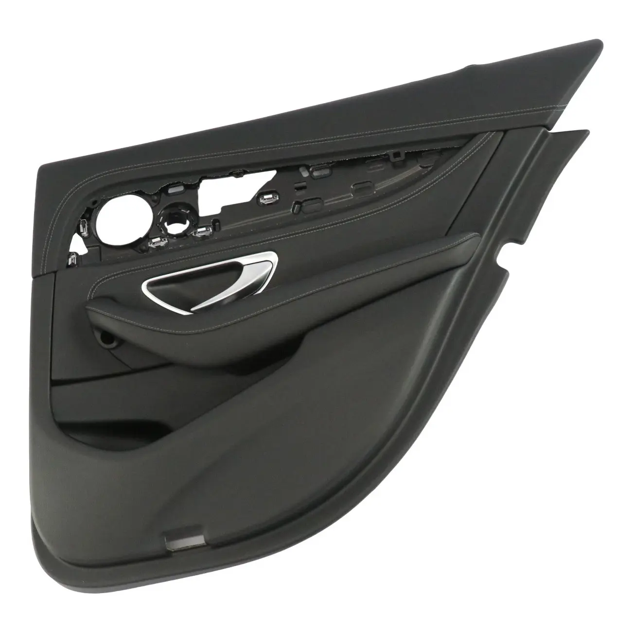 Mercedes W213 Door Card Cover Rear Right O/S Trim Panel Black Leather