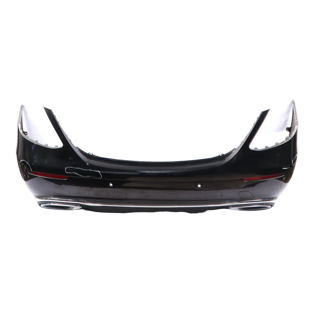 Mercedes W213 Rear Bumper Trim Panel Covering Obsidian Black Metallic - 197