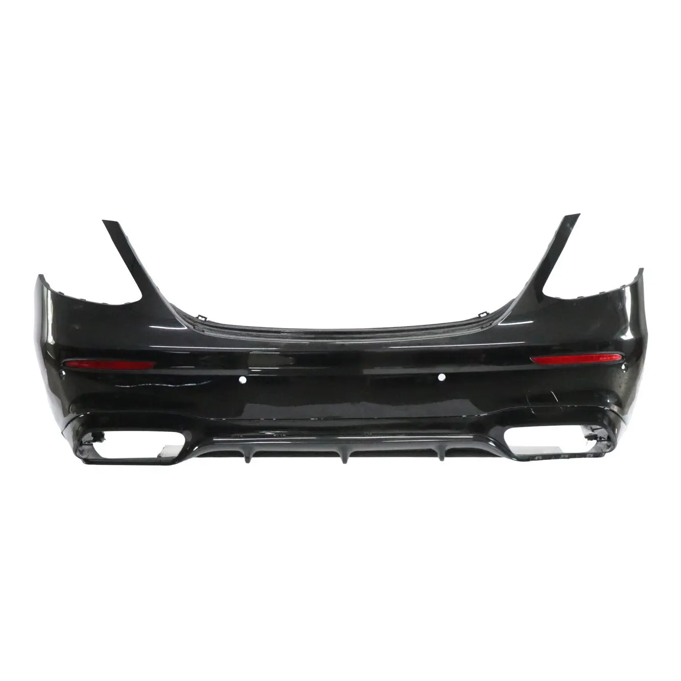 Mercedes W213 Rear Bumper AMG Trim Panel Covering Obsidian Black - 197