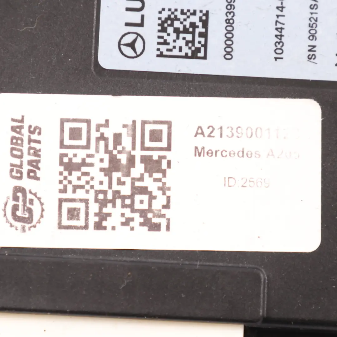 Interruptor encendido Mercedes W205 W213 C253 Módulo Unidad Control A2139001123