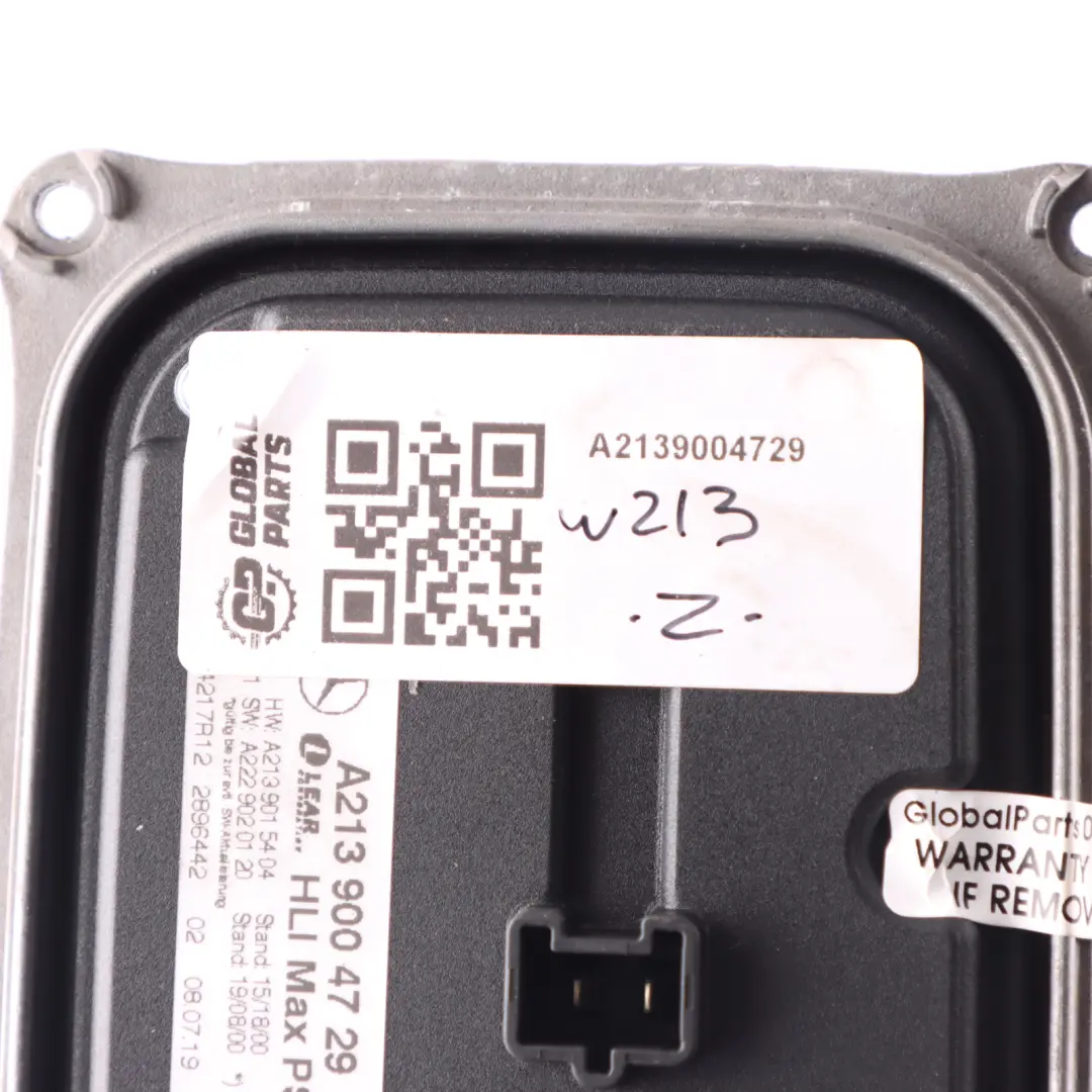 Headlight Module Mercedes W213 LED Ballast Control Unit Left N/S A2139004729