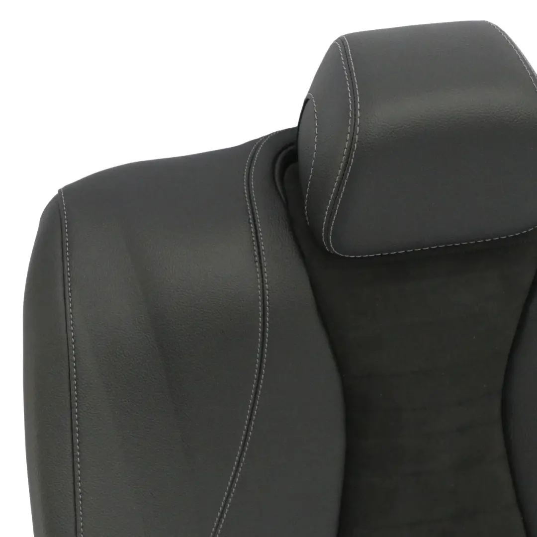 Mercedes W213 Respaldo Asiento Trasero Tela Microfibra Imitación Cuero Negro