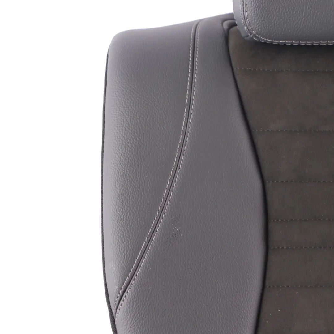 Mercedes W213 Saloon Seat Backrest Rear Right O/S Fabric Imitation Leather Black