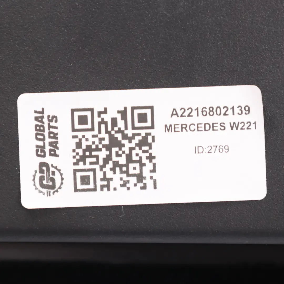 Mercedes W221 Podłokietnik Konsoli Środkowej Czarna Skóra A2216802139