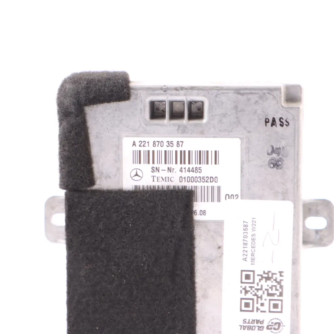 Voice Control Module Mercedes W221 Linguatronic Input System Dutch A2218703587