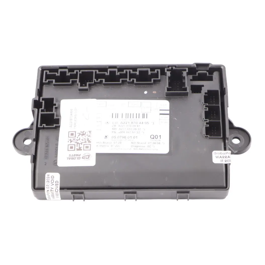 Door Module Mercedes W221 Front Door Left N/S Control Module A0038206326