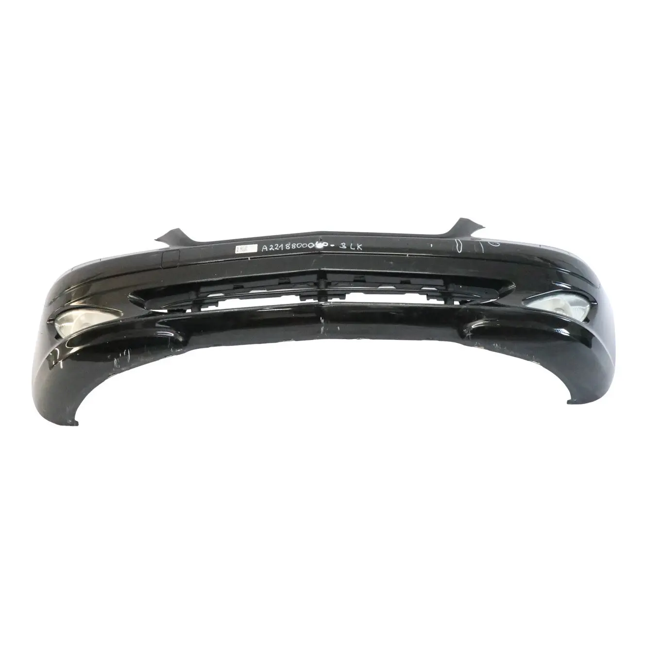 Mercedes W221 Front Bumper Trim Panel Covering Black Painted Trim Panel