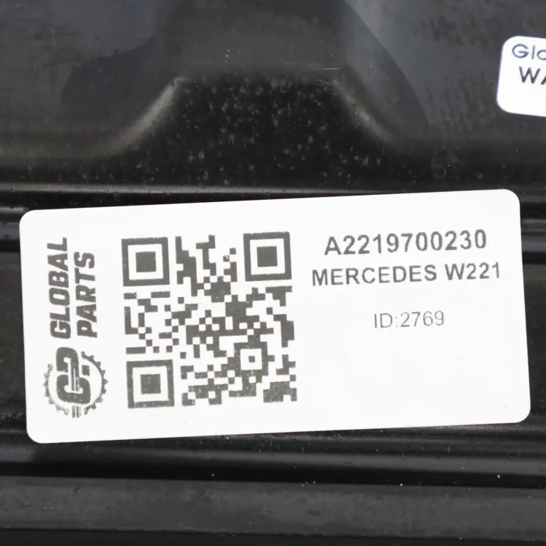 Mercedes W221 Elektryczny Podłokietnik Tylnej Kanapy Czarna Skóra