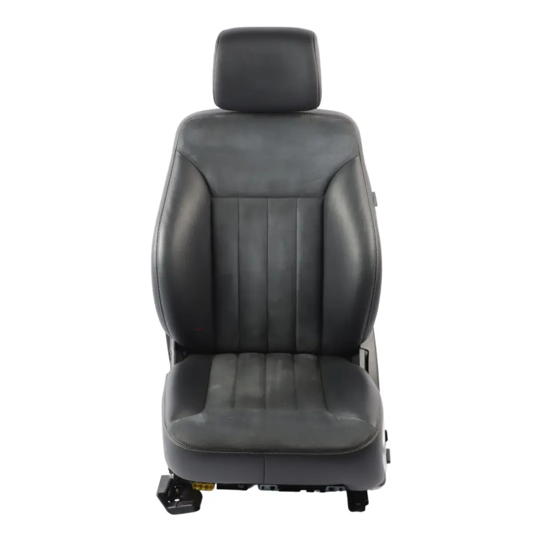 Front Seat Mercedes W164 Left N/S Leather Microfiber Black Heated Memory