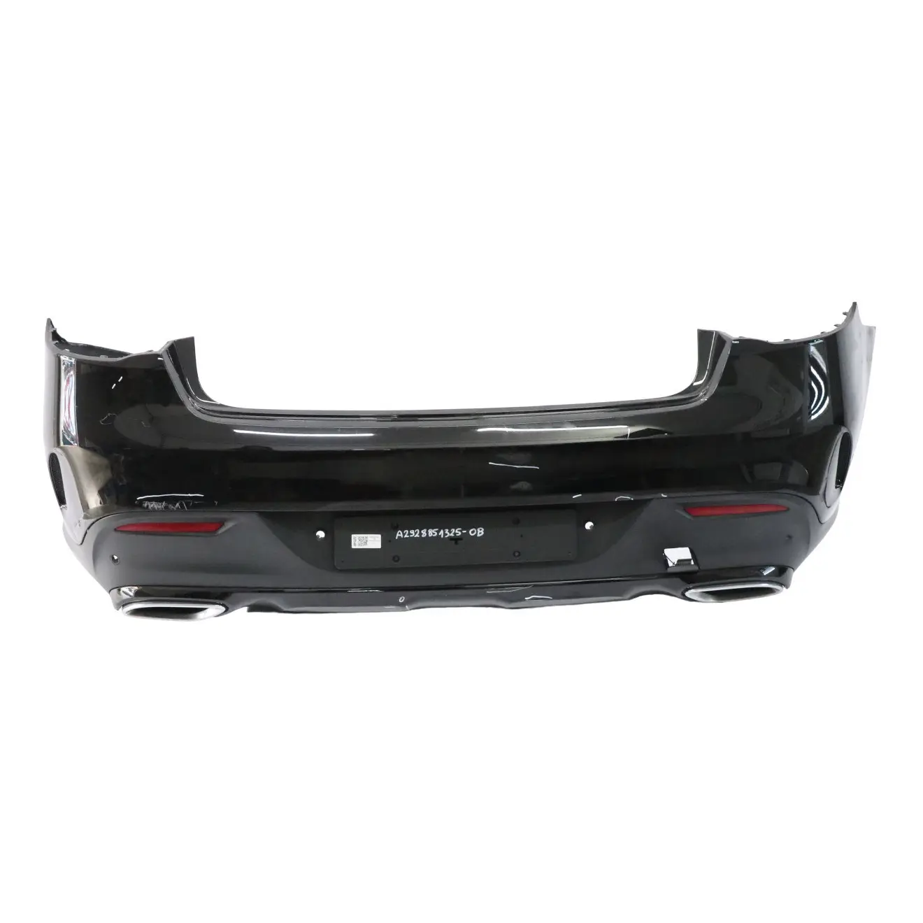 Mercedes C292 Rear Bumper AMG Trim Panel Obsidian Black Metallic - 197