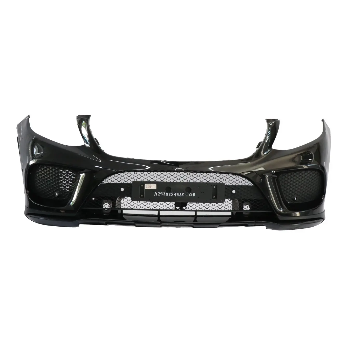 Mercedes C292 Front Bumper AMG Trim Panel Obsidian Black Metallic - 197