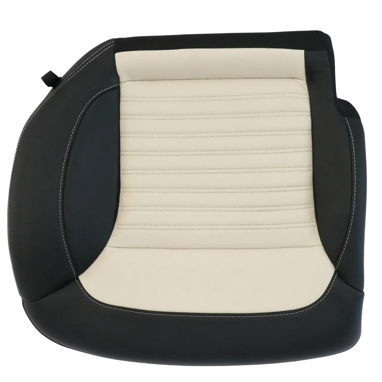 Mercedes GLE C292 Funda Cojín Asiento Trasero Derecho Cuero Negro/ Porcelana