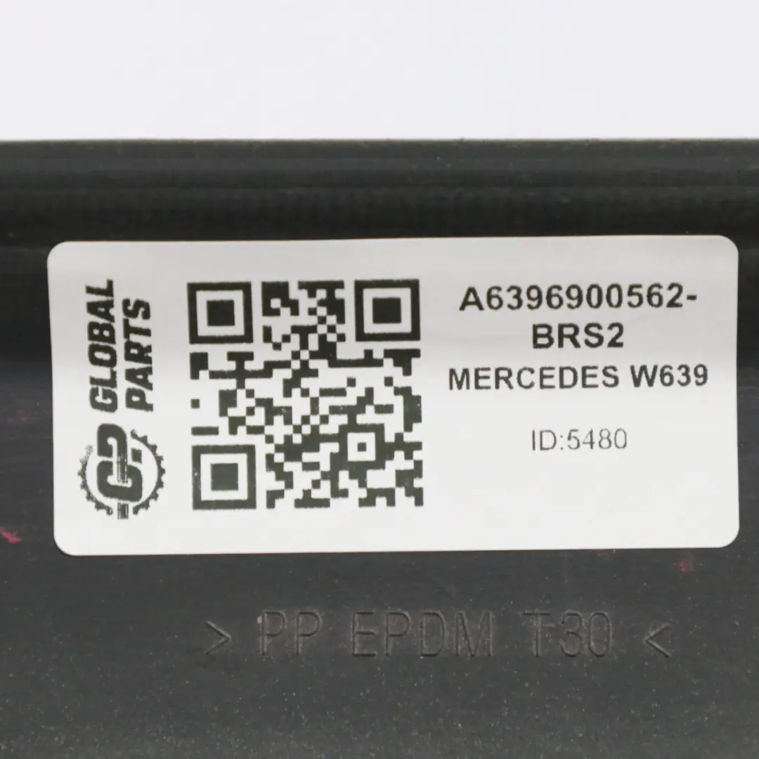 Tapa de moldura de puerta Mercedes W639 Delantera Derecha Plata Brillante - 9744