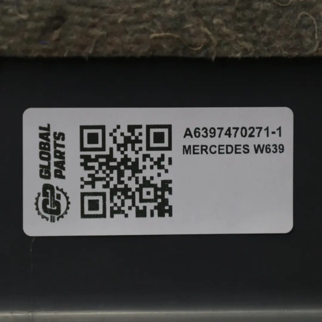 Mercedes Vito W639 Embellecedor tarjeta puerta corredera Negro A6397470271