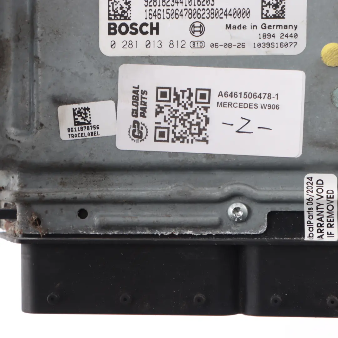 Mercedes W906 OM646.984 88HP Engine Control Unit Module ECU Kit A6461506478 Keys