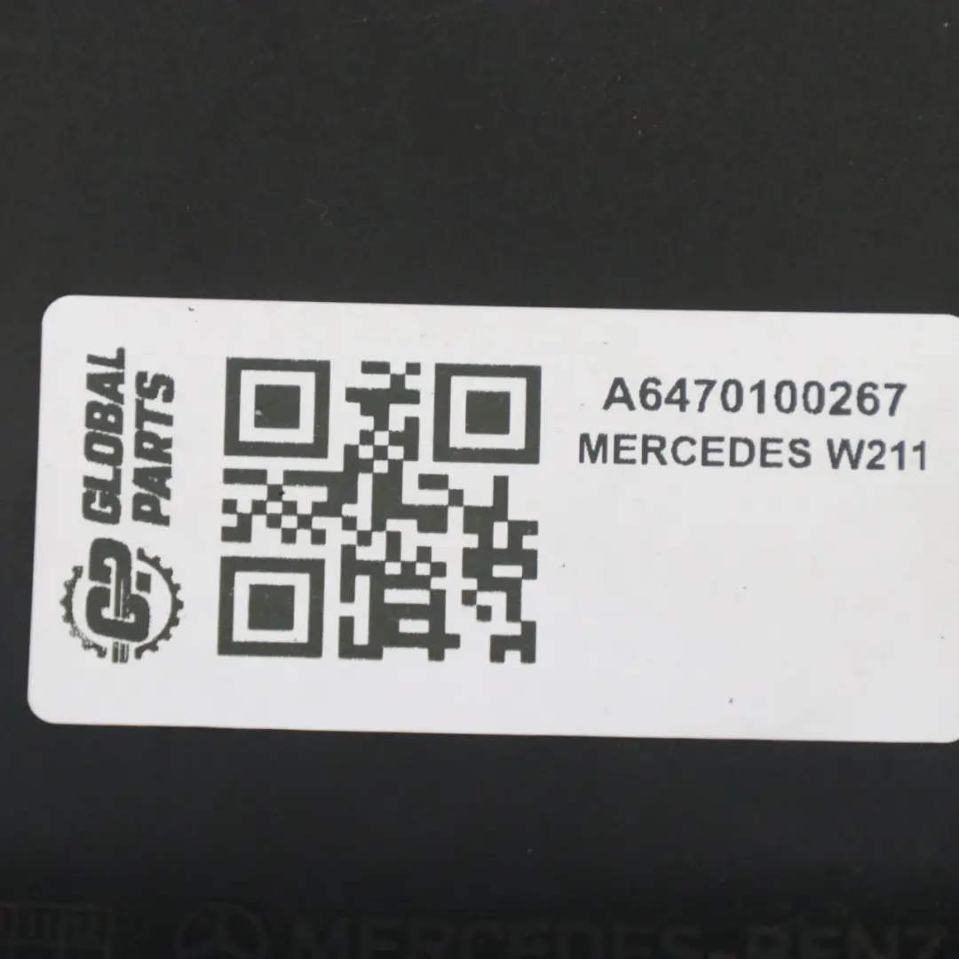 Mercedes W211 S211 Diesel OM647 Placa Tapa Motor Negro A6470100267