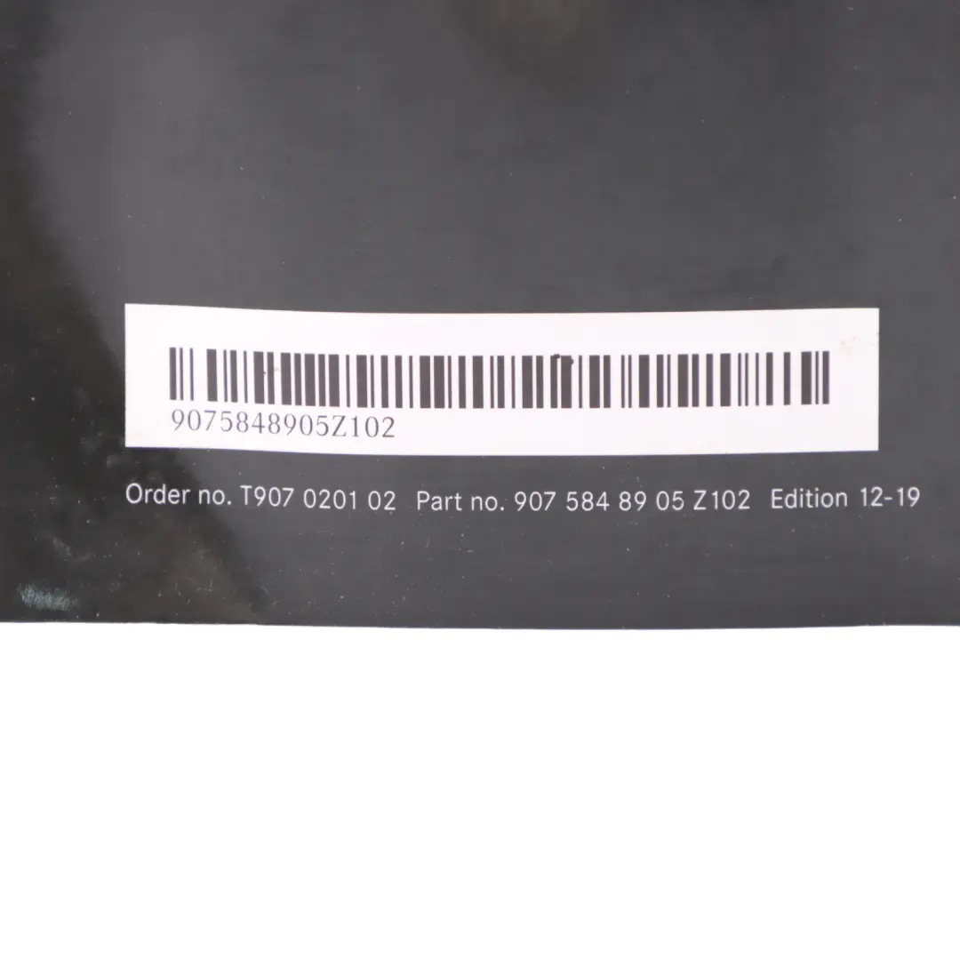 Mercedes Sprinter W907 W910 Owner's Handbook Operating Instruction A9075848905