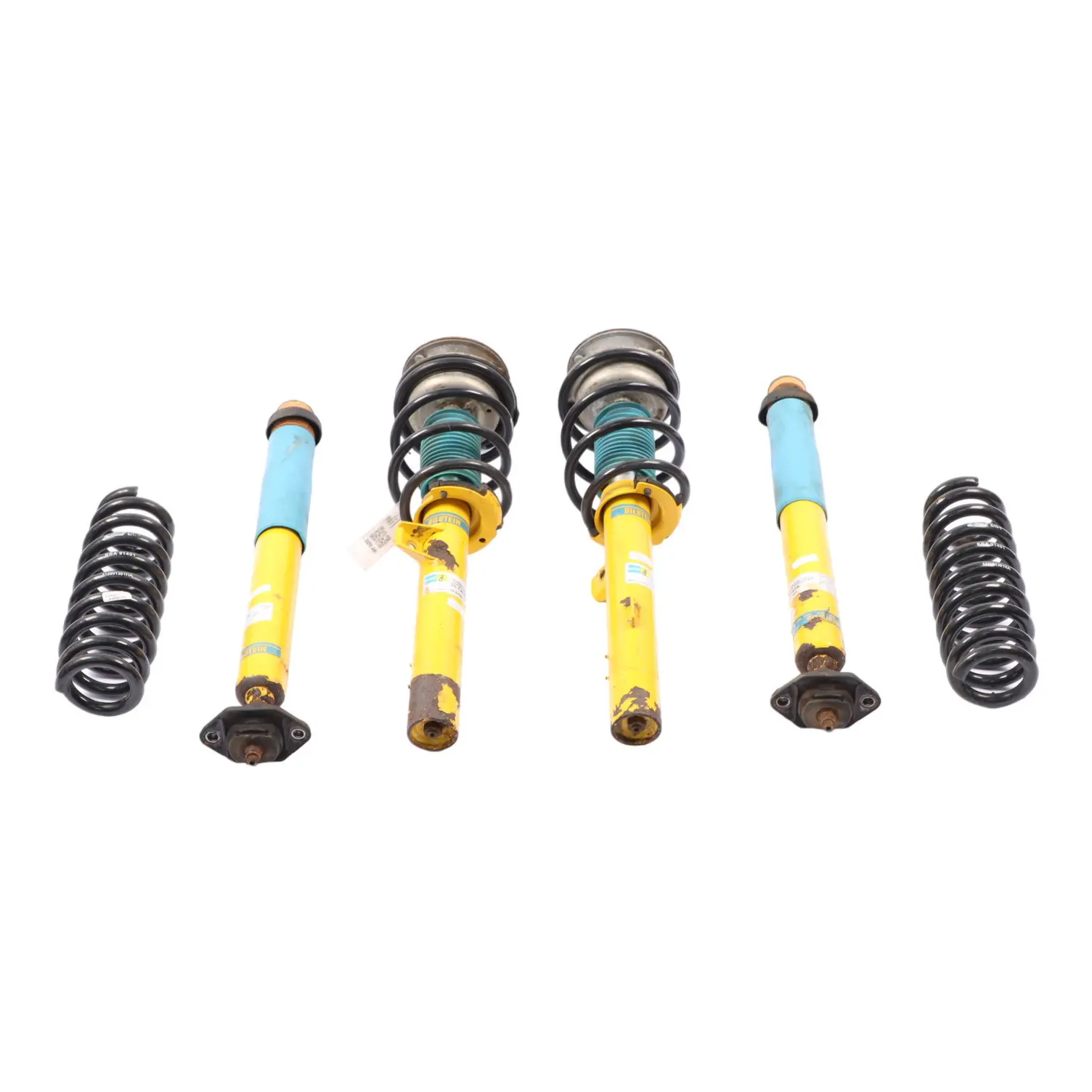 BMW E90 E91 E92 Bilstein Front Rear Left Right Suspension Strut Coil Spring Set