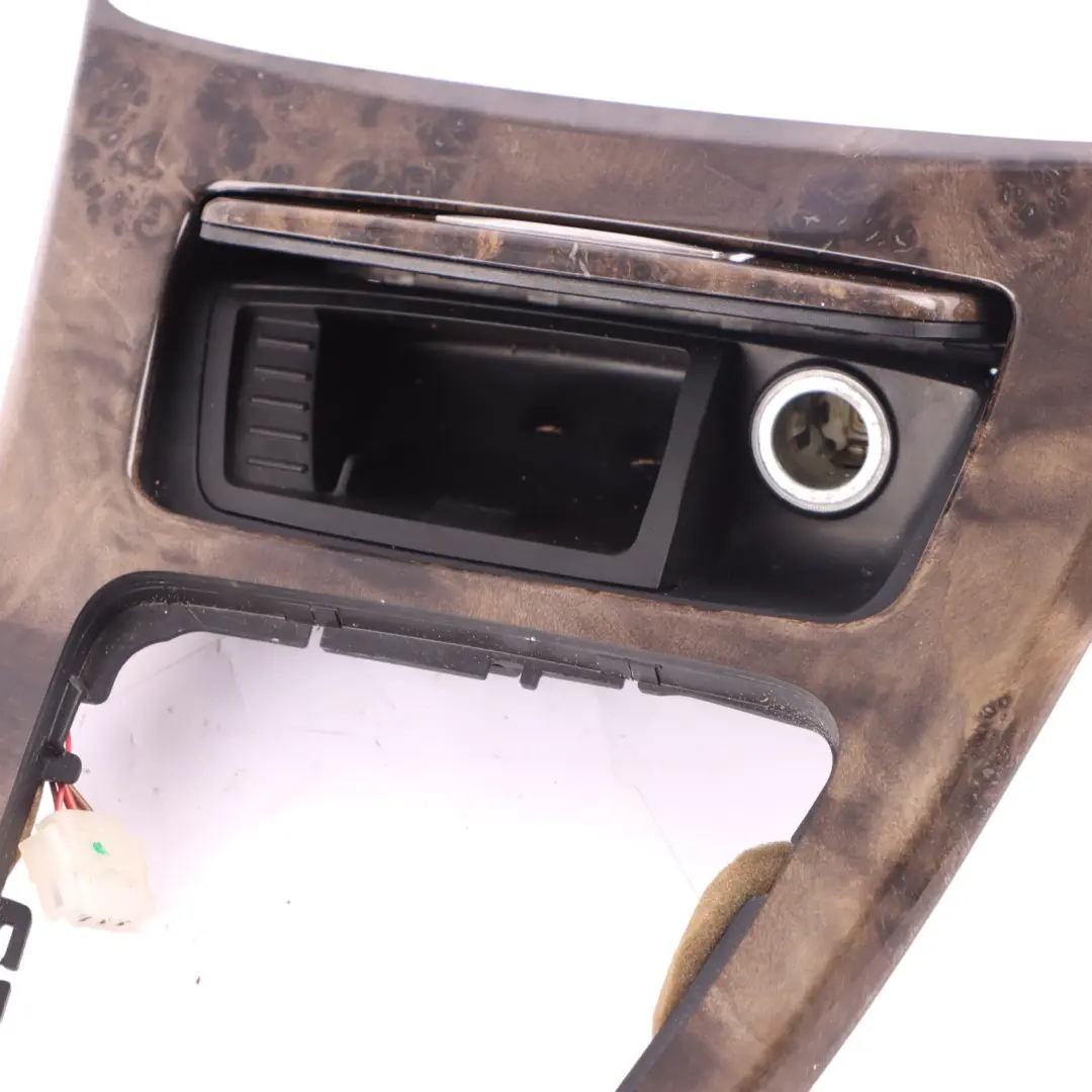 BMW 3 Series E92 Centre Console Cover Trim Ash Tray Ashtray Poplar Wood Grey