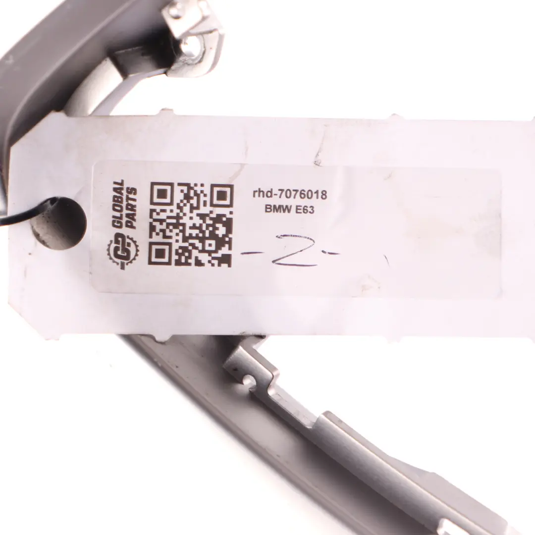 BMW 6 Series E63 E64 Decor Panel Centre Console Cover Trim Ruthenium Silver