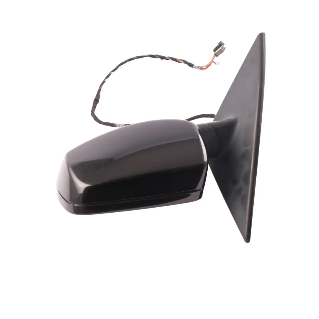 BMW E63 E64 Heated Left Wing Mirror N/S Black Sapphire Metallic - 475