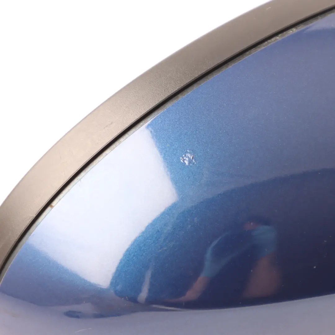 BMW E87 Heated Right Wing Mirror O/S High Gloss Le Mans Blau Blue 381