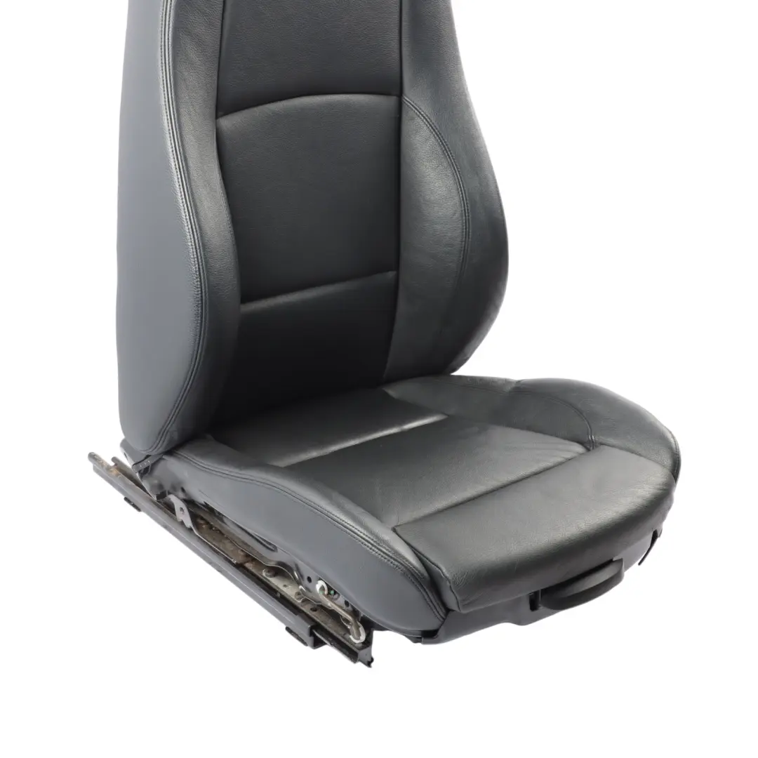 Front Seat BMW E81 E82 Left N/S Memory M Sport Black Schwarz Leather Boston 