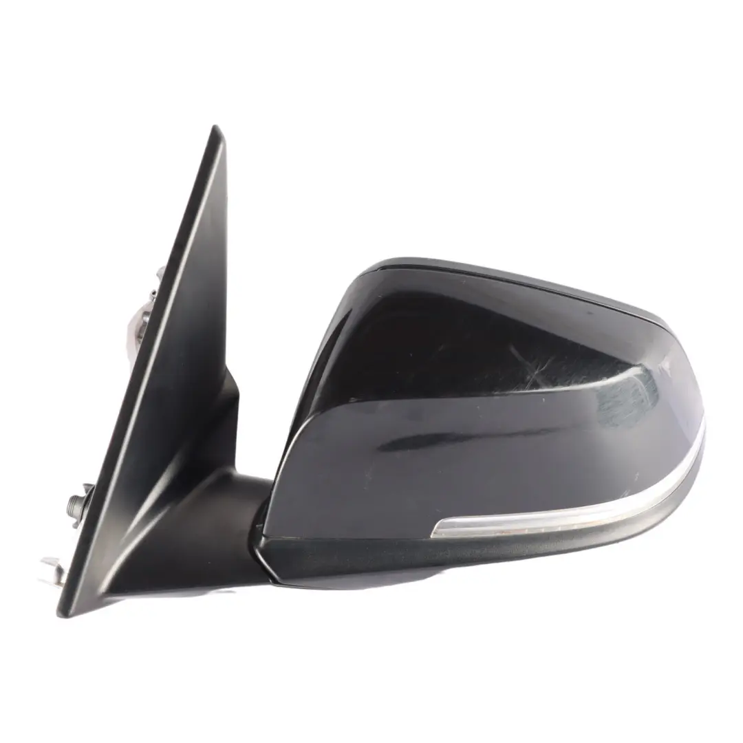 BMW X1 E84 Wing Mirror Heated Front Door Left N/S Black Sapphire Metallic 475