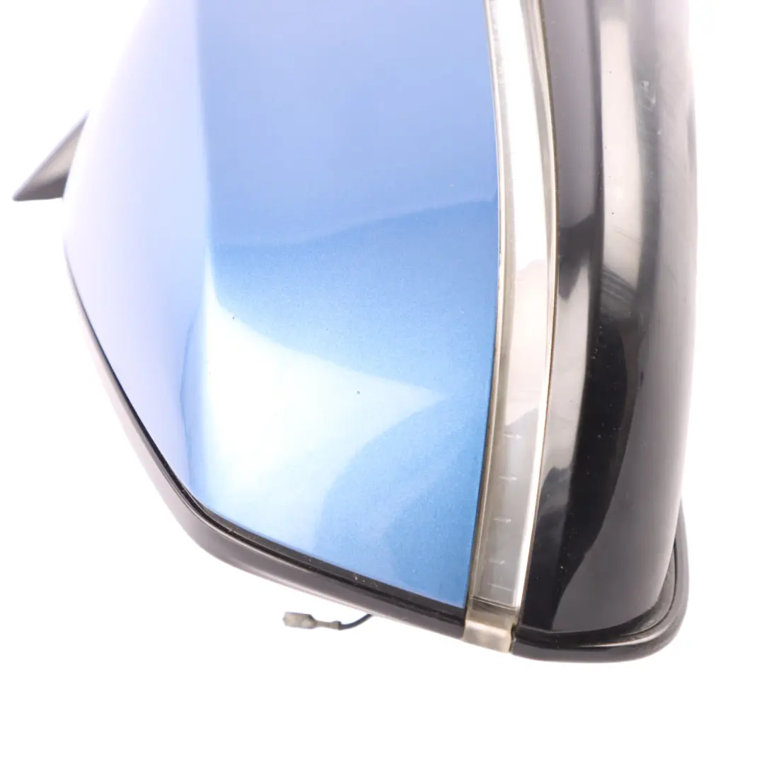 BMW F30 F31 High Gloss Heated Right Wing Mirror O/S Estorilblau Estoril Blue