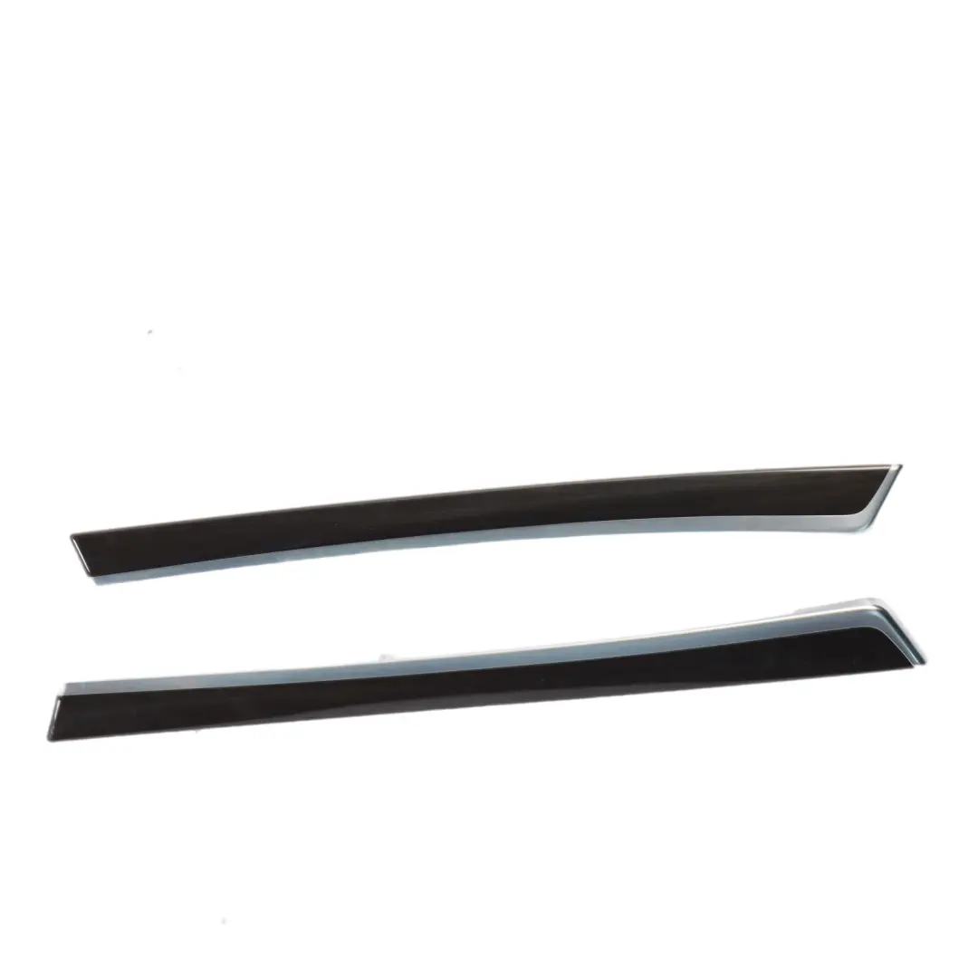 BMW F10 F11 Instrument Panel Dashboard Decor Trim Fine Wood Chrome 9192945
