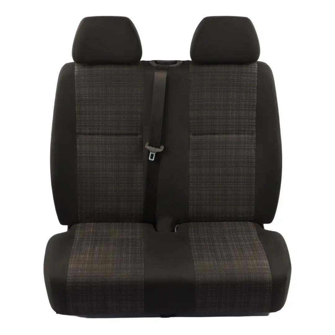 Front Seat Mercedes W906 Passenger Double Seat Left N/S Cloth Fabric Black Tunja