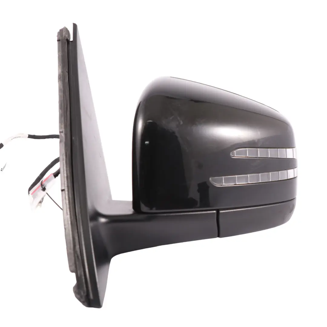 Mercedes ML W166 Door Outer Wing Mirror Left N/S Obsidian Black - 197