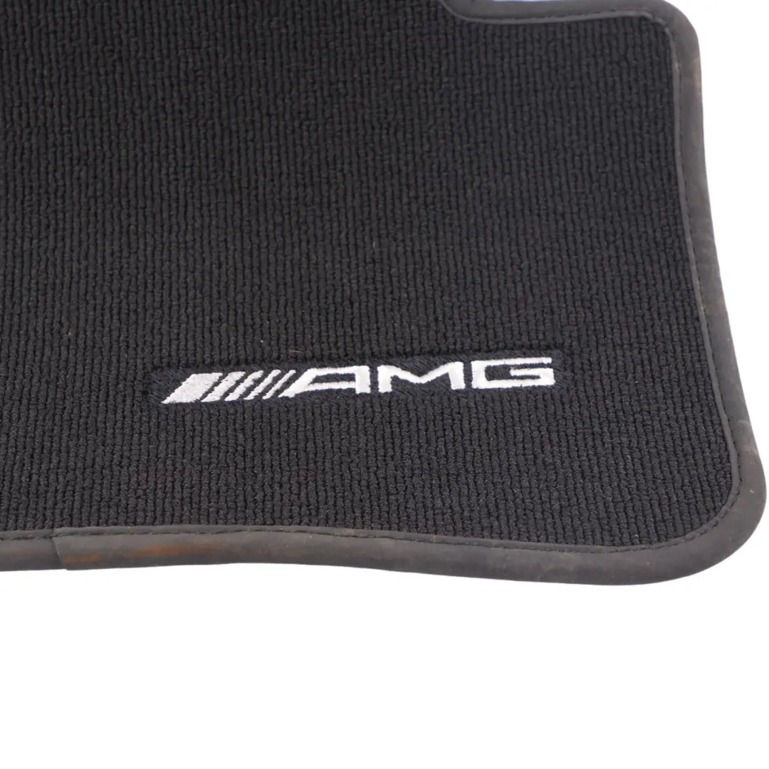 Mercedes W204 Floor Mats Set AMG Interior Rear Covers Black A2046800448