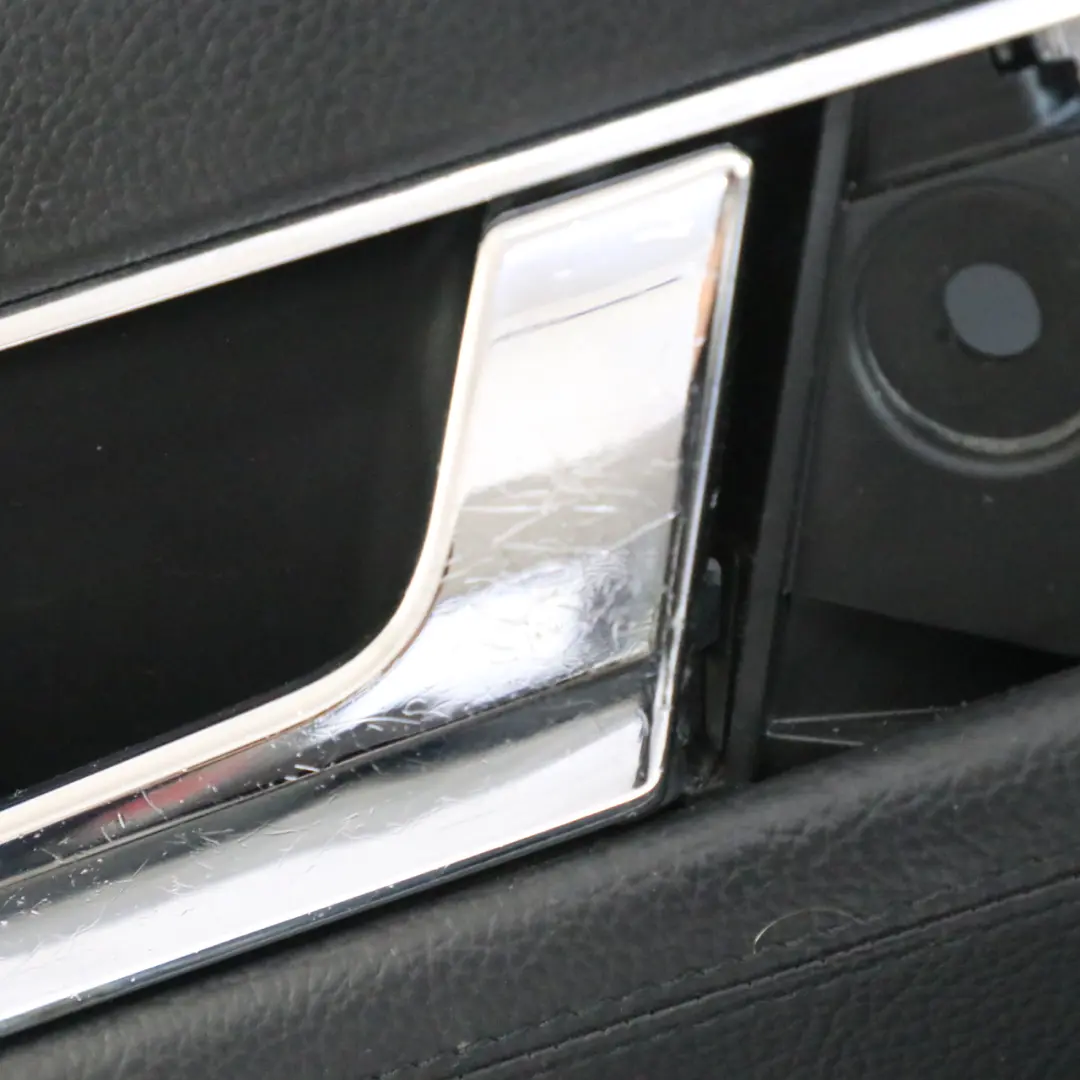 Mercedes W204 Front Right O/S Door Card Trim Panel Leather Black A2047209462