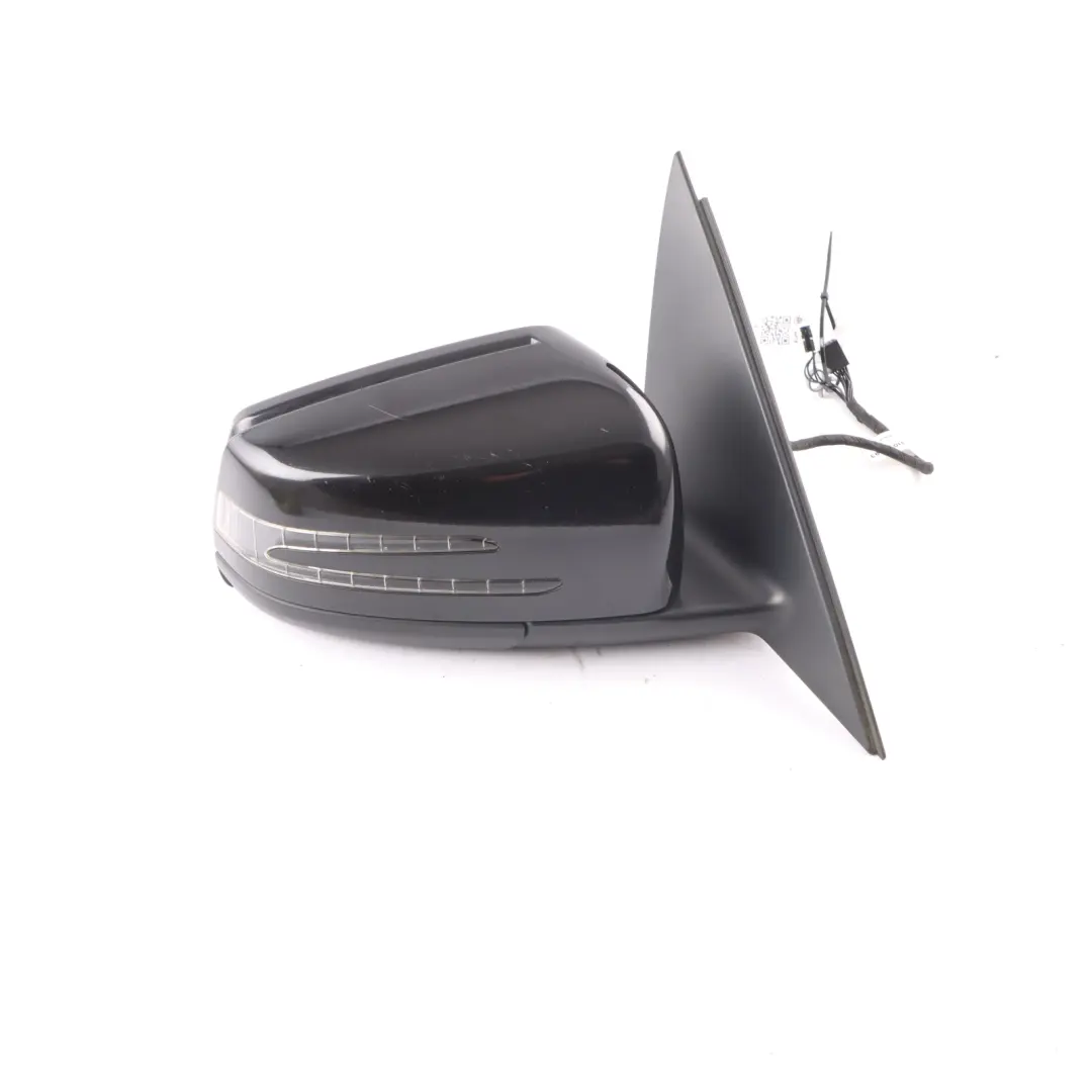 Mercedes W204 Wing Mirror Power Fold Door Right O/S Obsidian Black Metallic 197