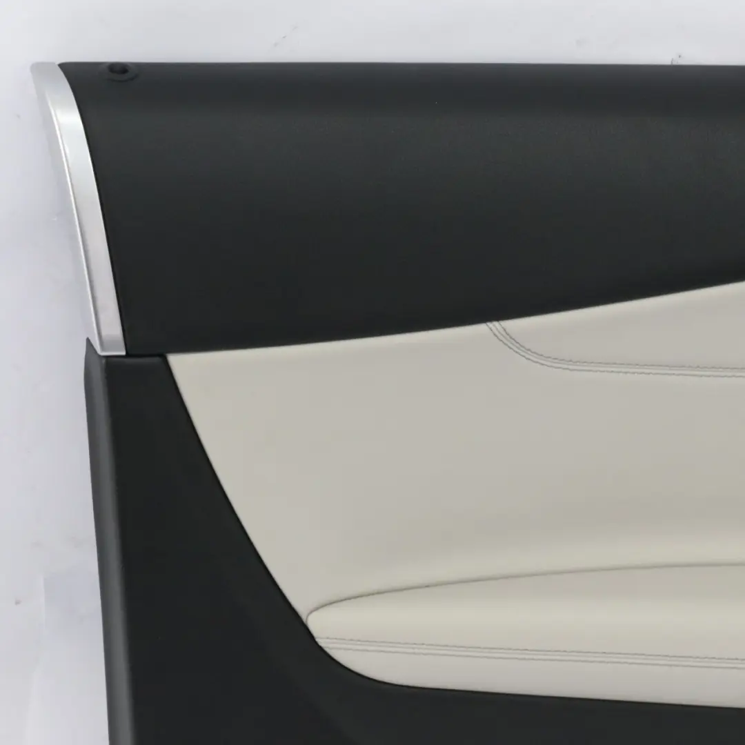 Mercedes W205 C205 Door Card Panel Trim Front Left N/S Black Leather A2057202715