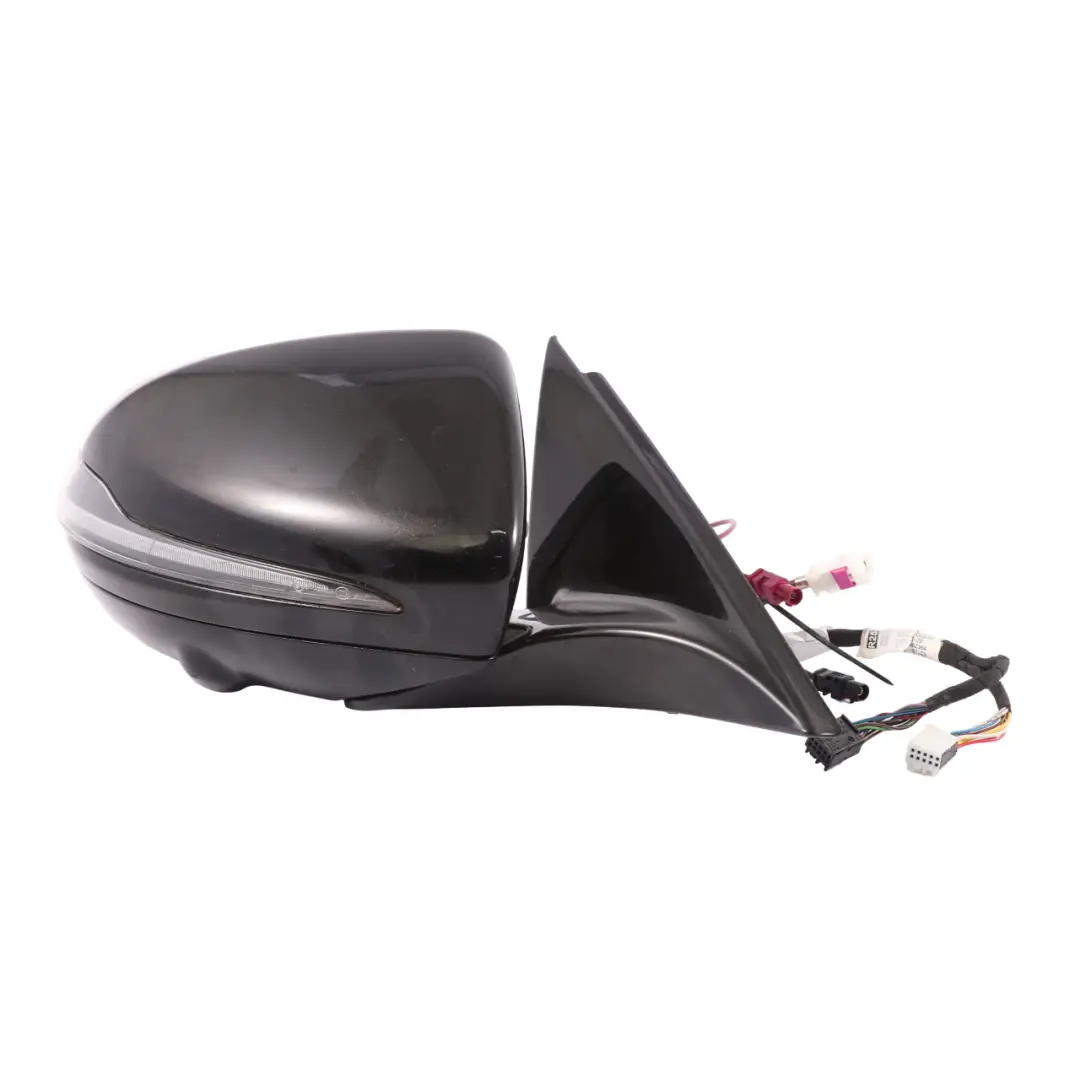 Mercedes W213 Right O/S Door Wing Mirror Camera Obsidian Black - 197