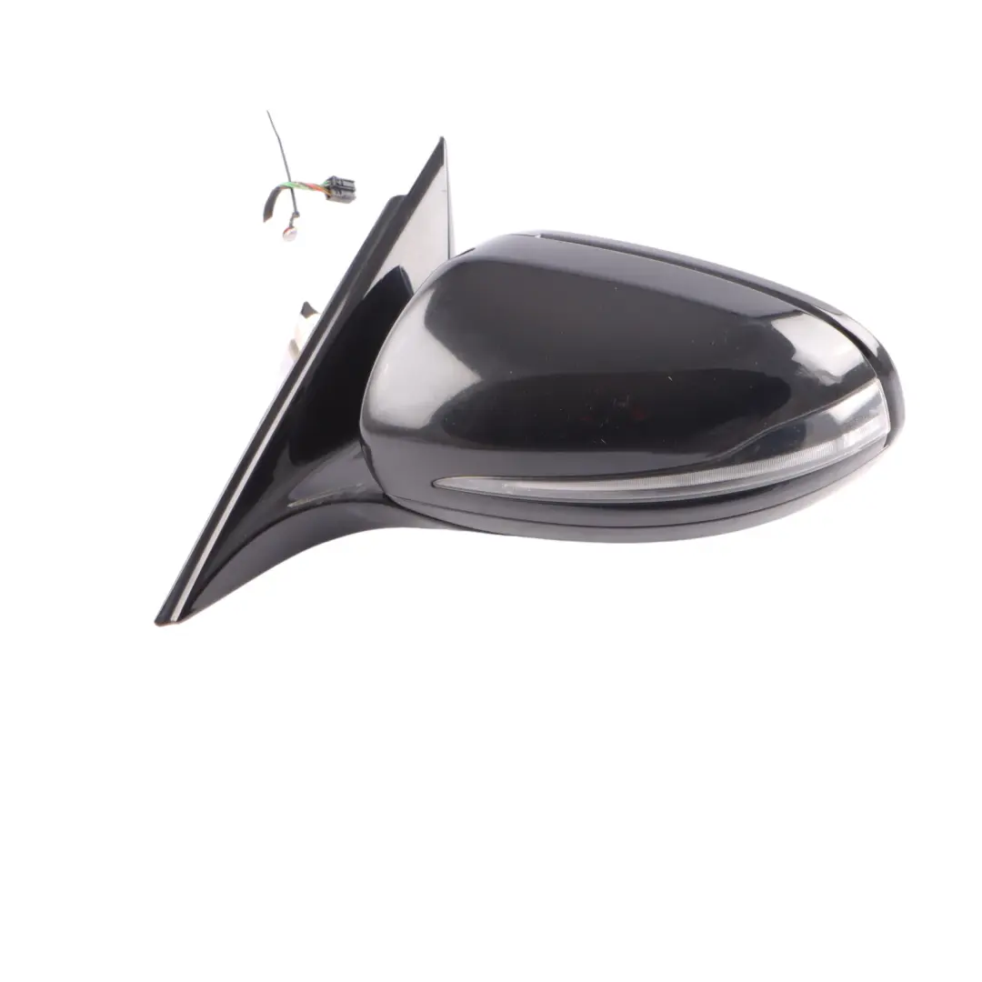 Mercedes W213 Wing Mirror Outside Door Left N/S Obsidian Black - 197