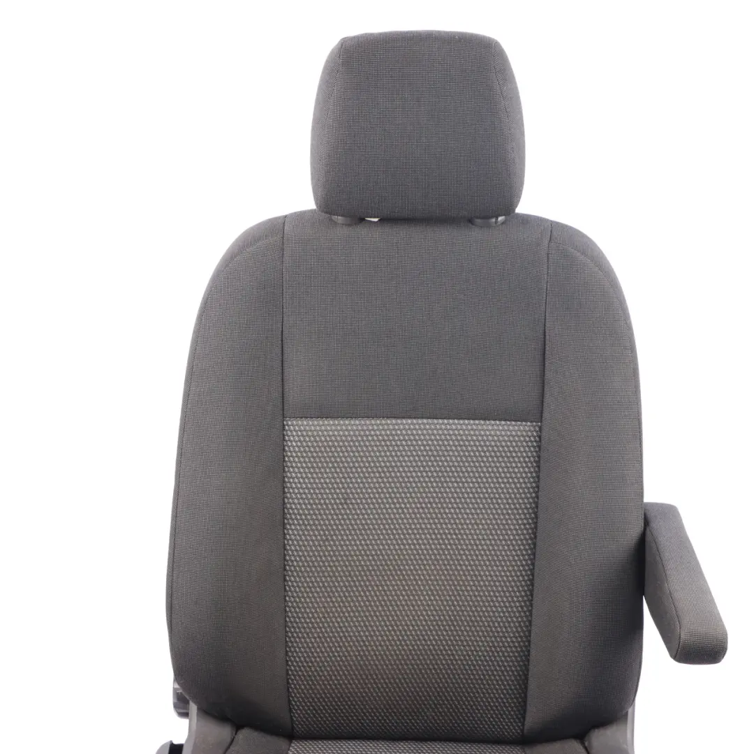Ford Transit MK8 Front Seat Right O/S Driver's Side Double Seat Cloth Black
