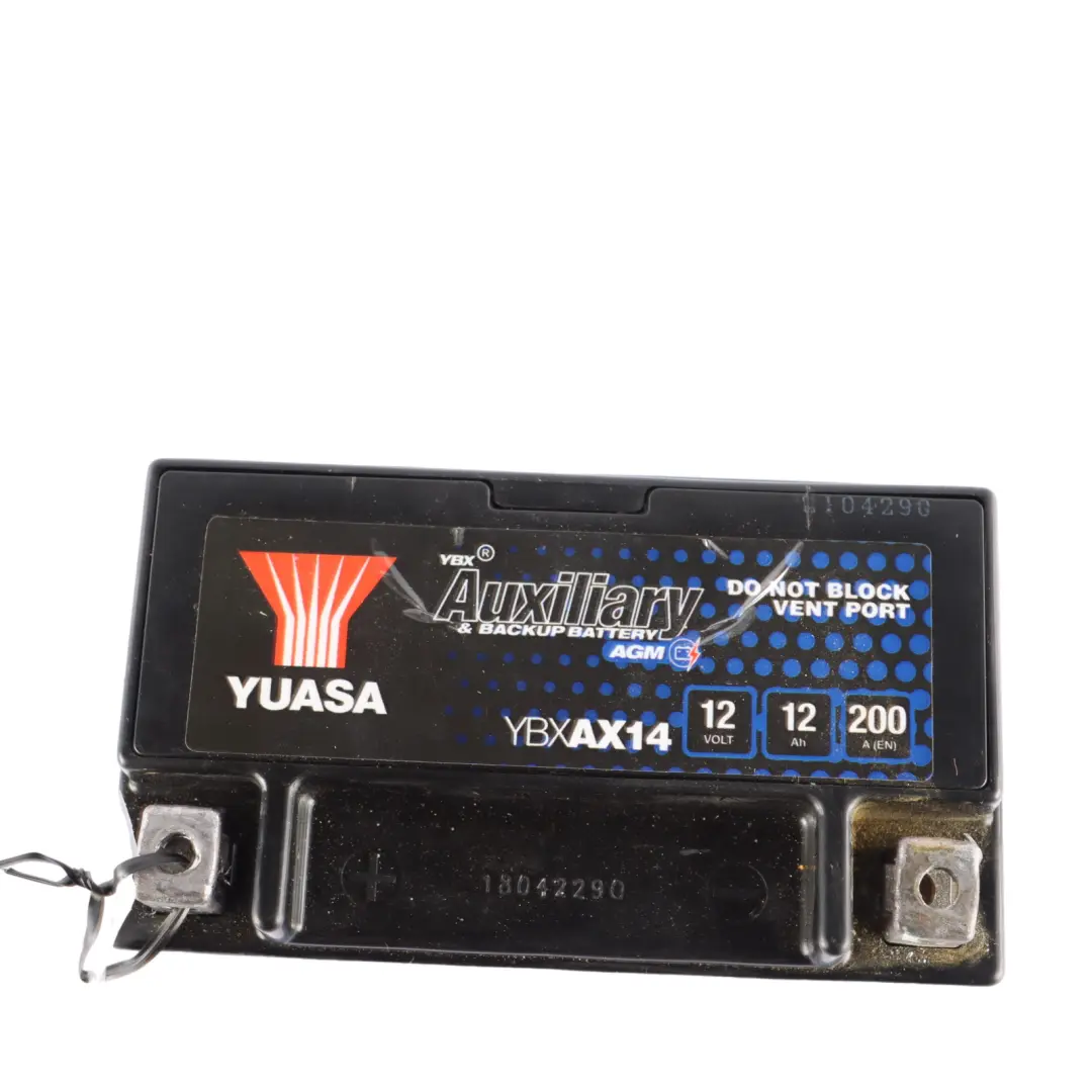 YUASA YBX AX14 12V Auxiliary Additional Generator Battery 12Ah 200A YBXAX14