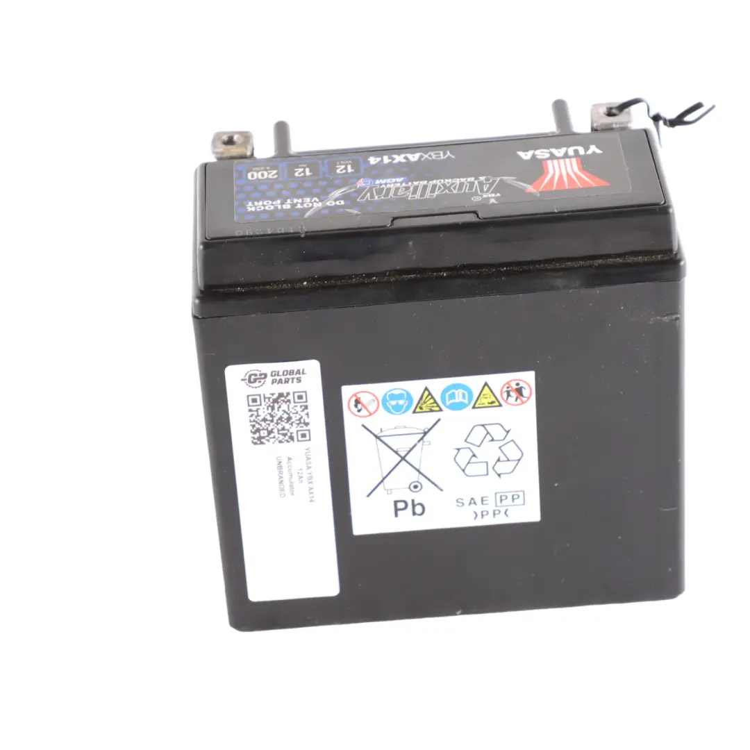 YUASA YBX AX14 12V Auxiliary Additional Generator Battery 12Ah 200A YBXAX14