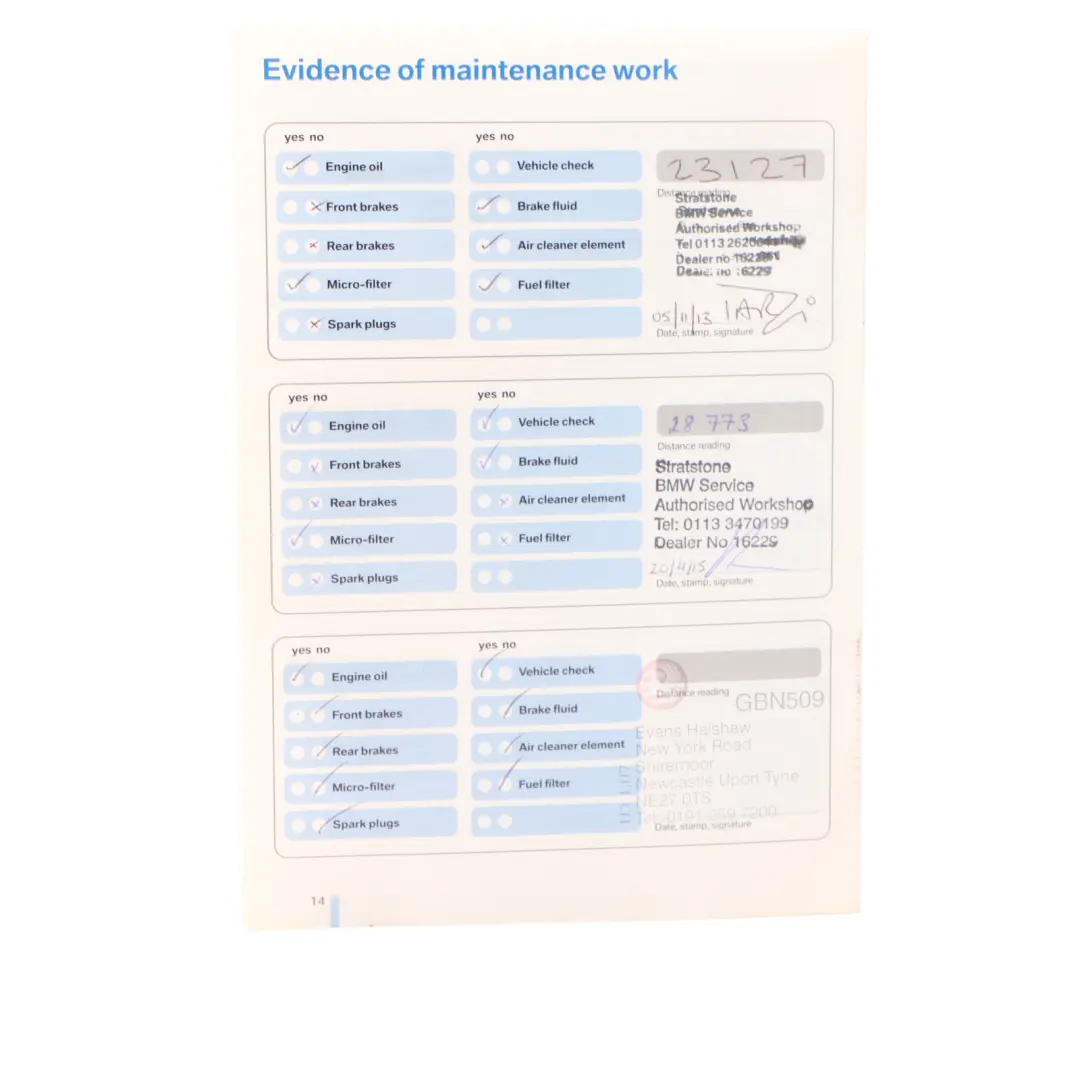 BMW 1 Series 1 E81 E87 LCI Owner's Handbook Manual Pouch Case Wallet