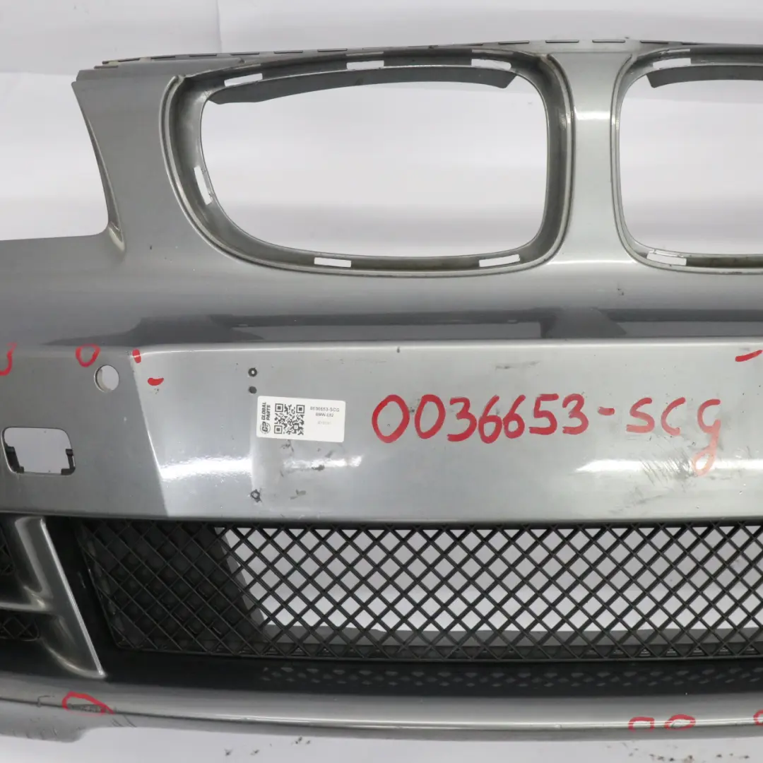 BMW E82 E88 Complete Front Bumper Trim PDC Spacegrau Grau Metallic - A52