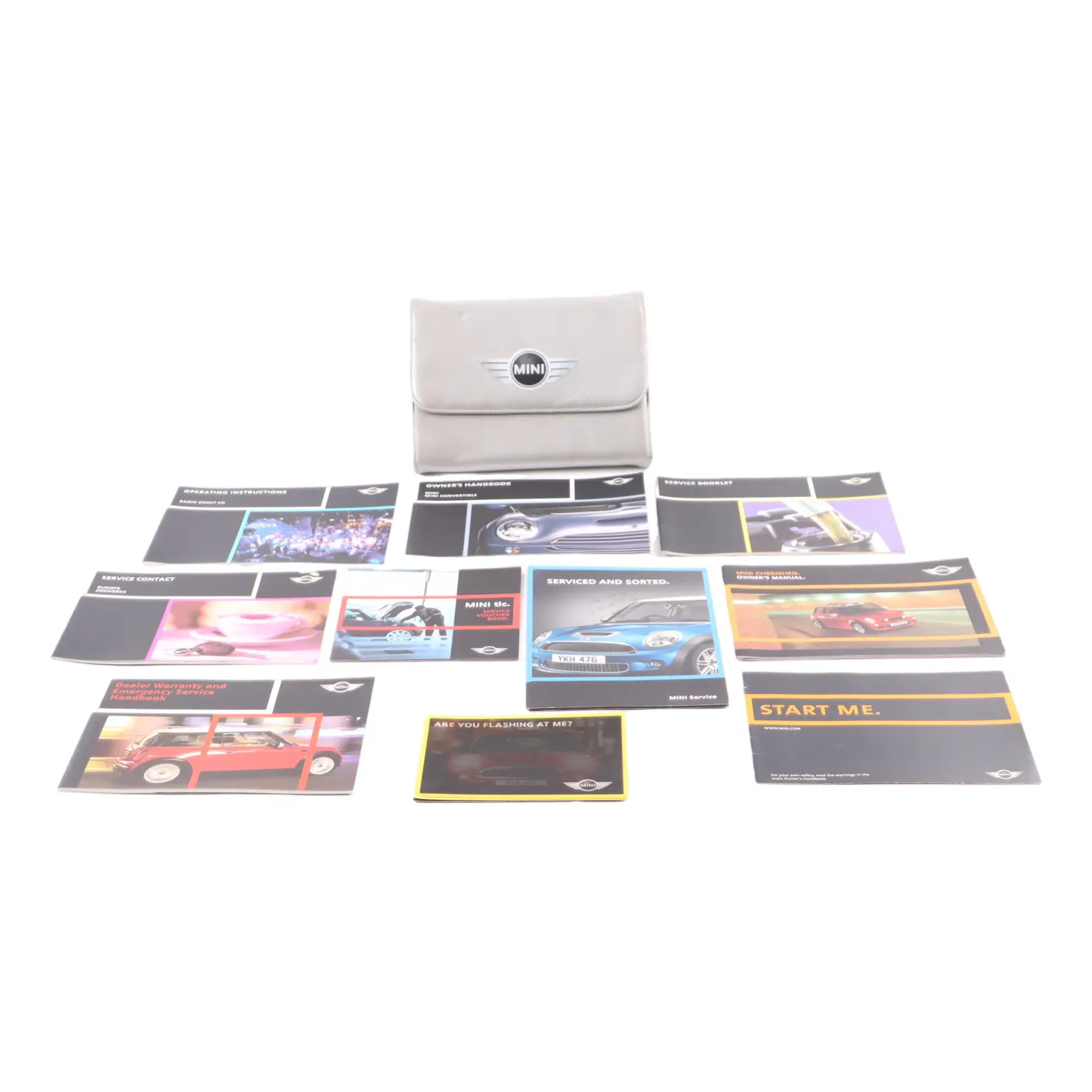 Mini R50 R53 Owner's Handbook Service Booklet Set Pouch Case 0156447