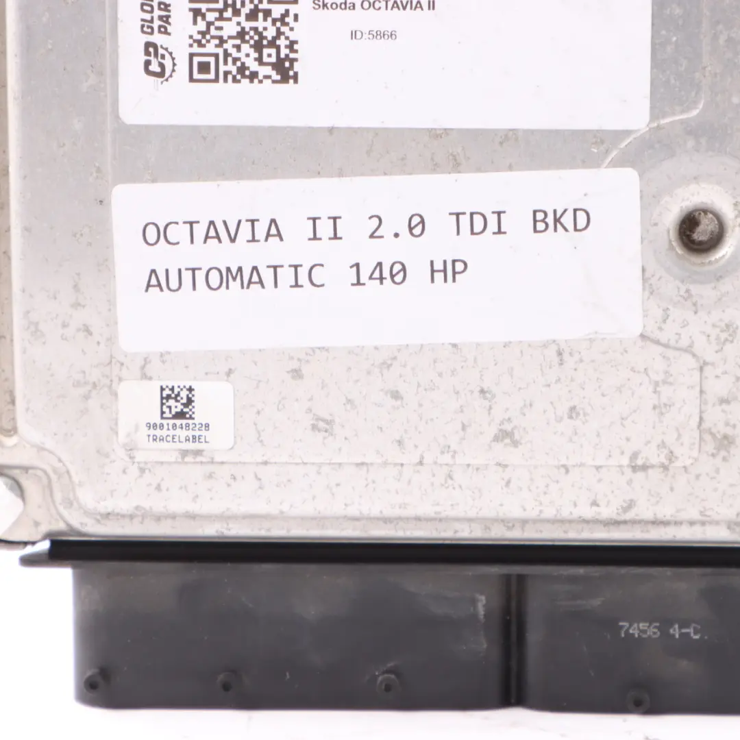 Skoda Octavia II 2.0TDI BKD 140HP Engine Control Unit ECU 03G906021LD Automatic 