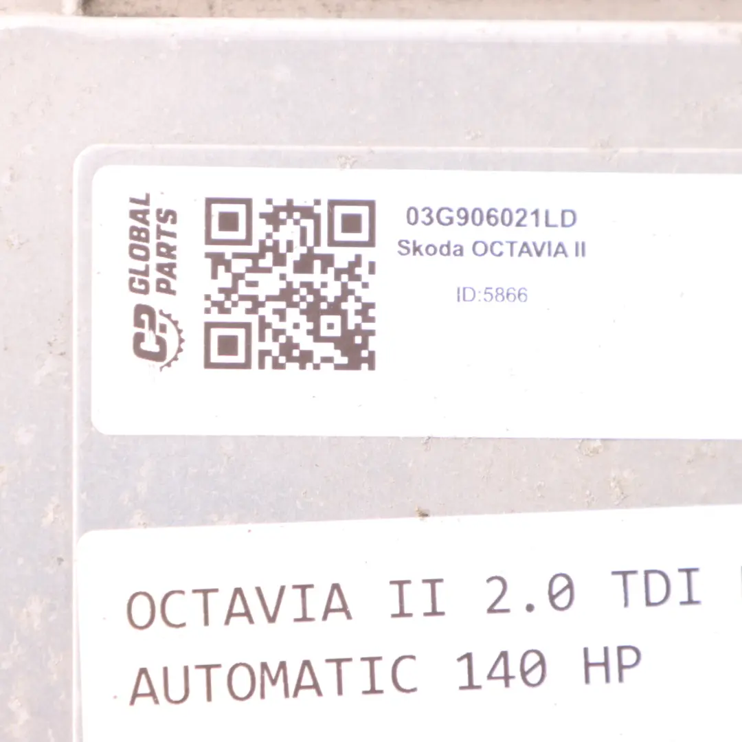 Skoda Octavia II 2.0TDI BKD 140HP Engine Control Unit ECU 03G906021LD Automatic 
