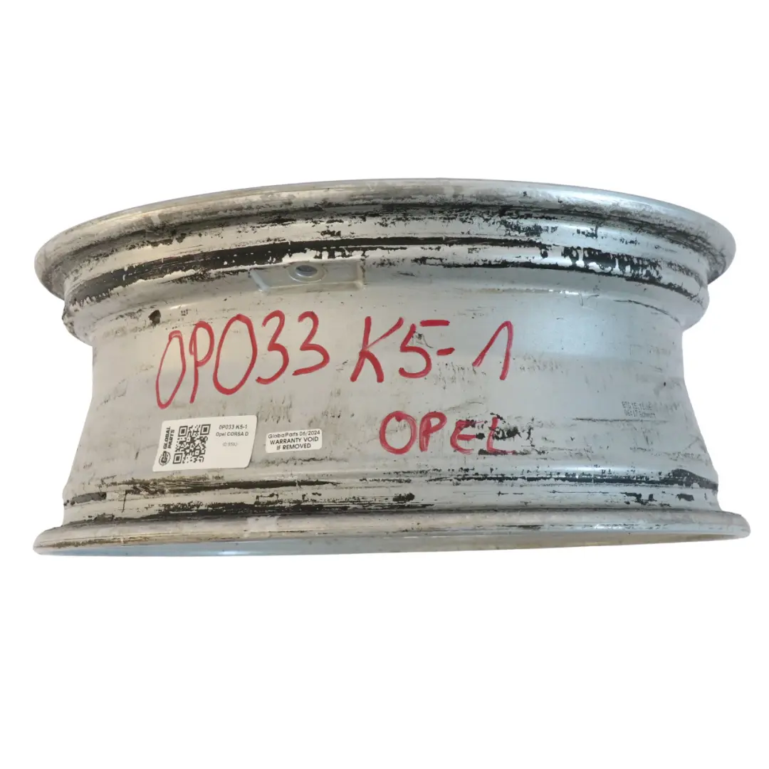 Opel Corsa D Srebrna Felga Aluminiowa 0P033 16" 6J ET:40 K5