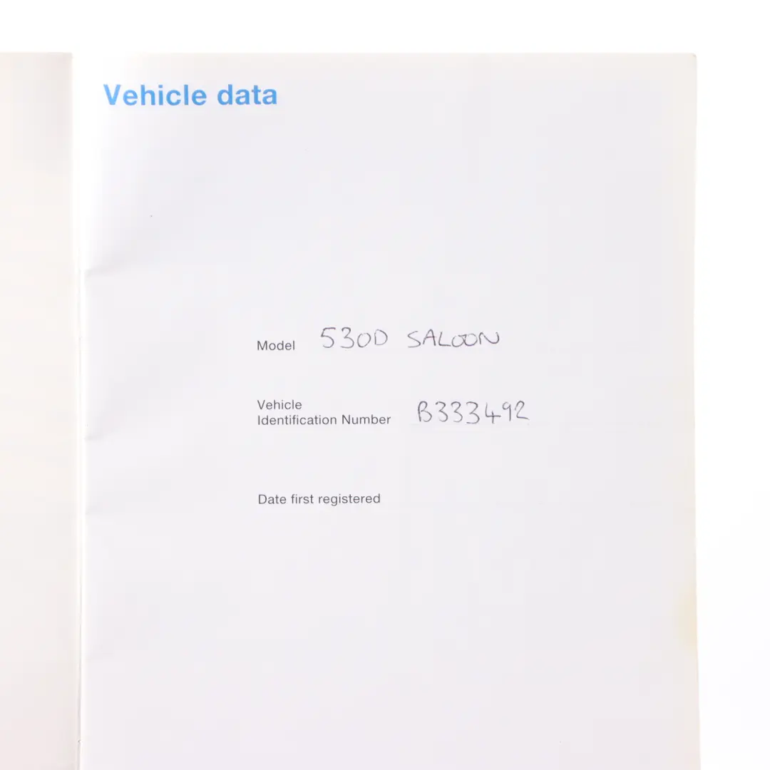 BMW 5 6 Series E60 E61 E63 E64 Service Booklet 0157746