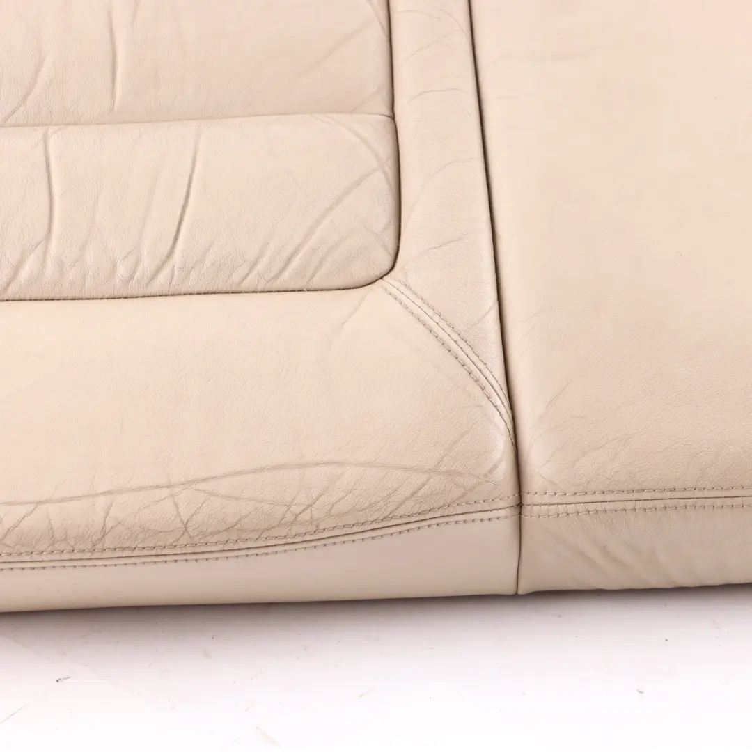 Skoda Octavia II Seat Bench Rear Right O/S Couch Cover Ivory Leather Beige